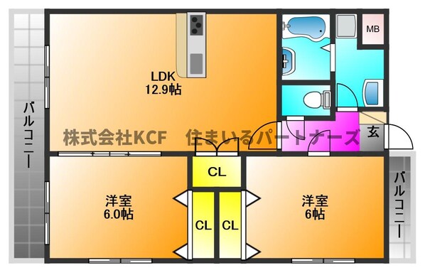 Konami Village（コナミビレッジ）の物件間取画像